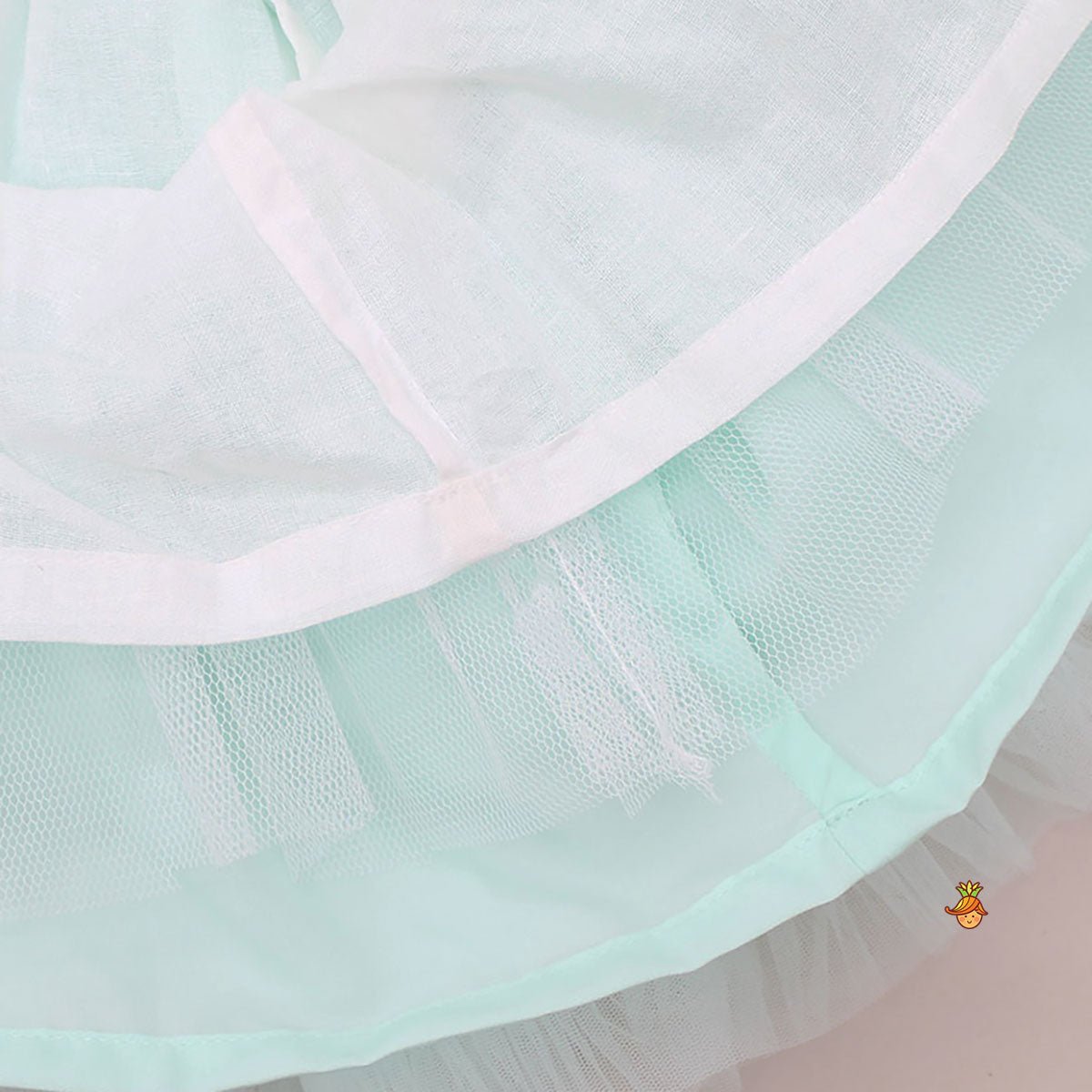 Ruffle And Sequin Dress With Hair Clip - Image 5