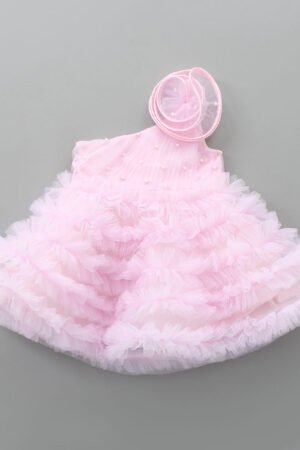 One-Shoulder Dress With Swirl Detail