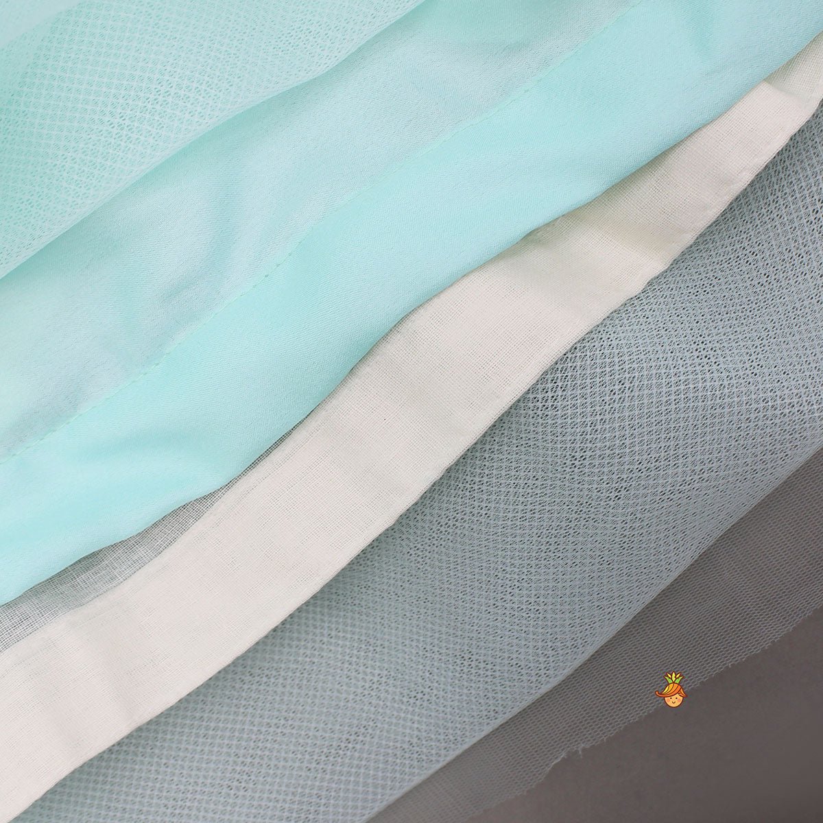 3D Flower Embellished Net Tulle Dress - Image 5